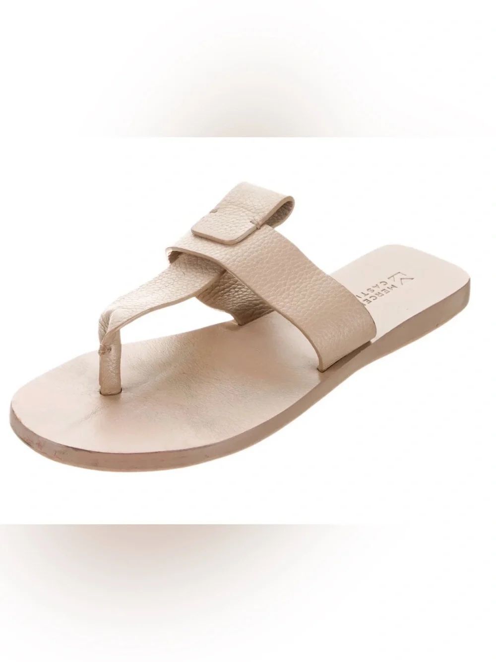 MERCEDES CASTILLO Leather Slides
Neutral Toe-Post Slide Sandals